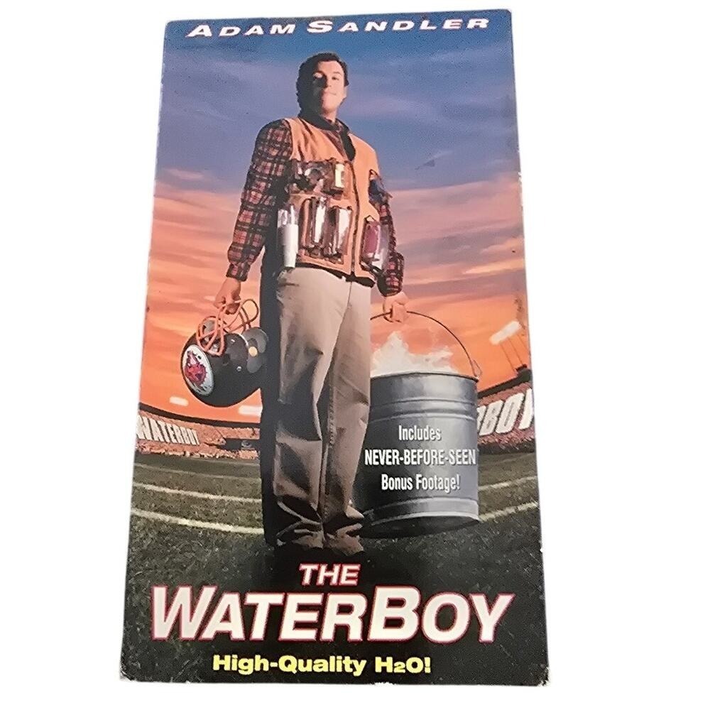 The Waterboy (VHS, 2000, Contains Bonus Footage) Adam Sandler Classic Comedy!